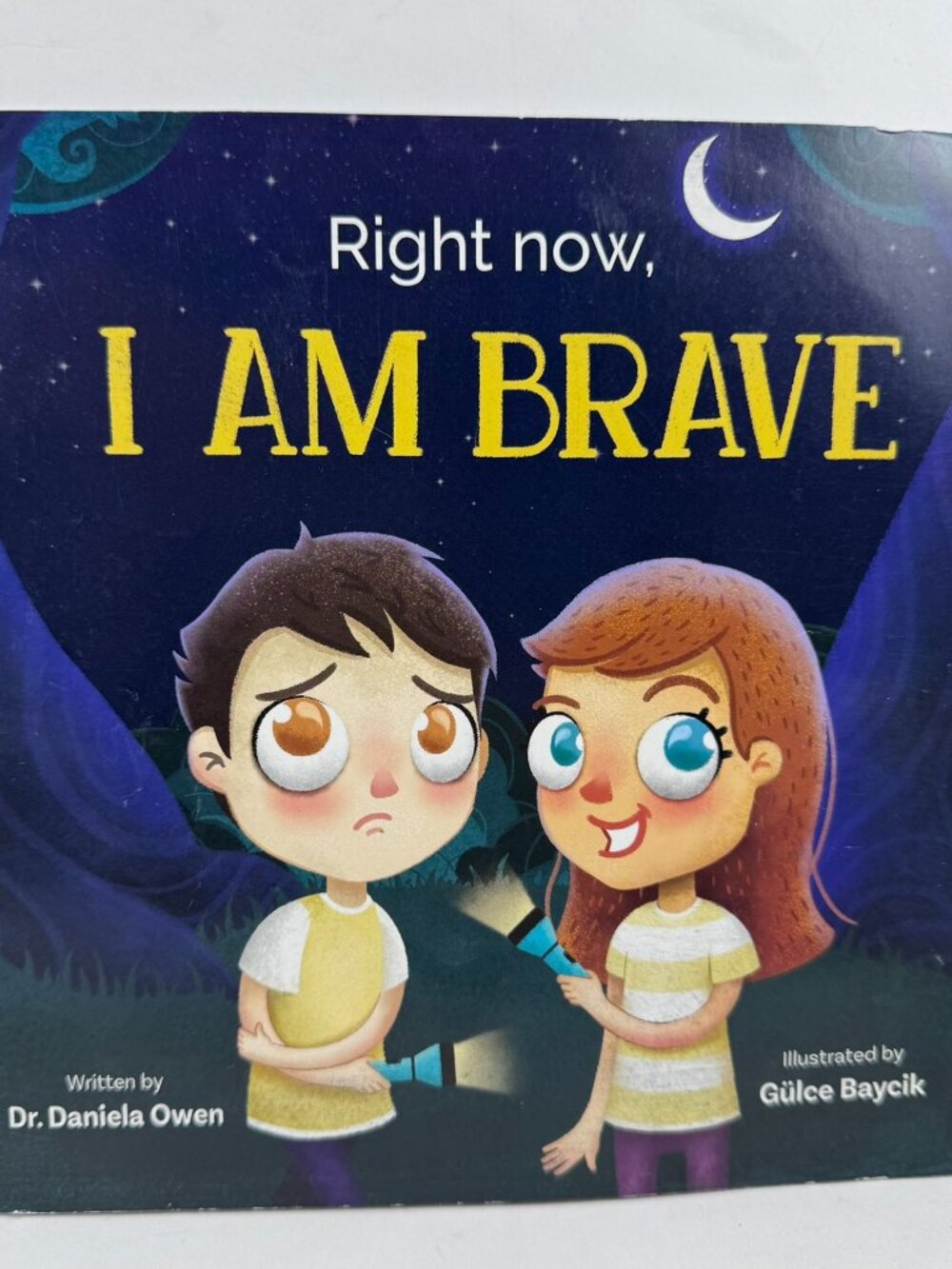 Right Now, I Am Brave Dr Daniela Owen Children Paperback Book Anxiety Creased PB